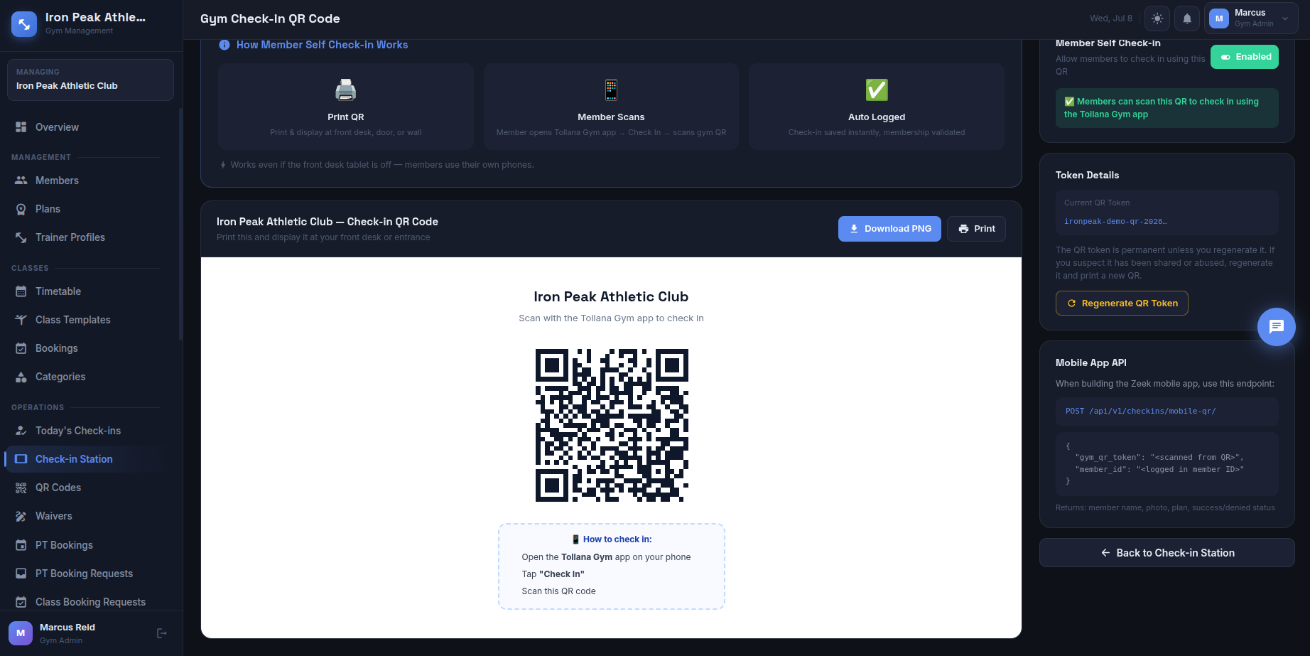 QR Check-In